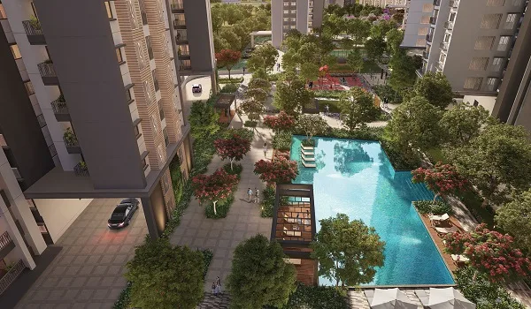 Resort-style swimming pool representing aquatic amenities at Sobha Kismatpur Hyderabad